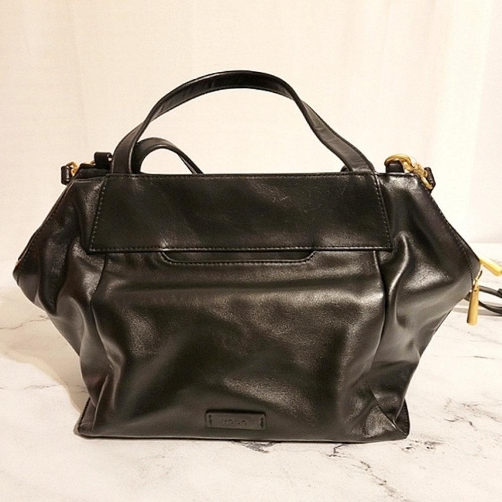 HOBO LE Rich Black Leather Crossbody, Shoulder & Handbag